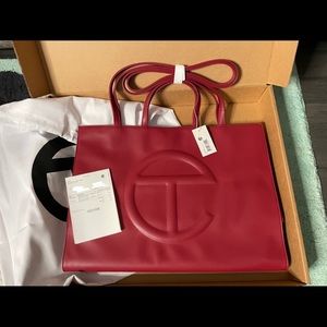 Telfar Large Shopping Bag in Oxblood NWT